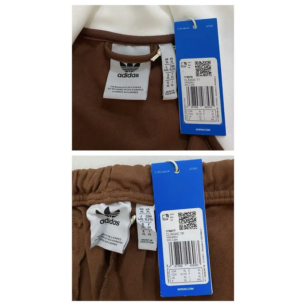 Adidas Originals Beckenbauer Tracksuit Preloved Brown White Size XL